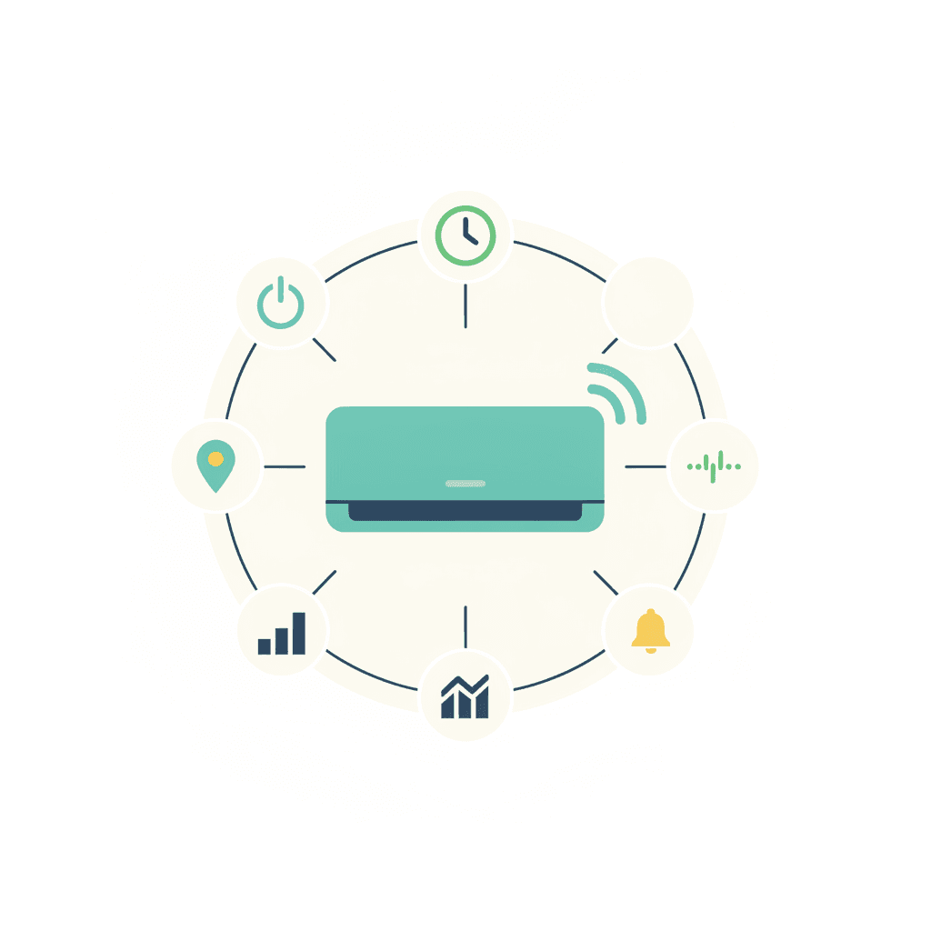 Los usos del wifi en un aire acondicionado: encender a distancia, programar, geolocalización, voz, consumo y avisos