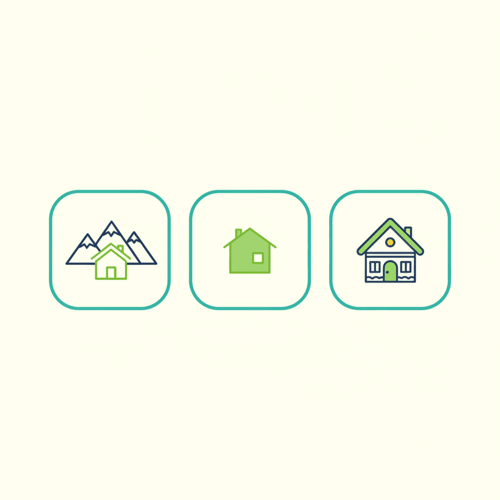 Comparación entre una vivienda donde la aerotermia encaja bien y otra con espacio reducido, radiadores de alta temperatura y sin acceso a electricidad estable