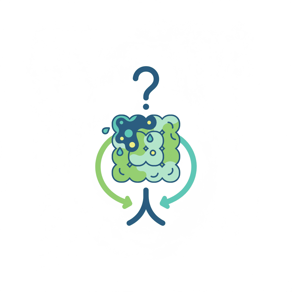 Ilustración vectorial plana de una vivienda en corte mostrando una zona de aislamiento térmico mojado con gotas de agua penetrando la estructura de fibras, sin texto