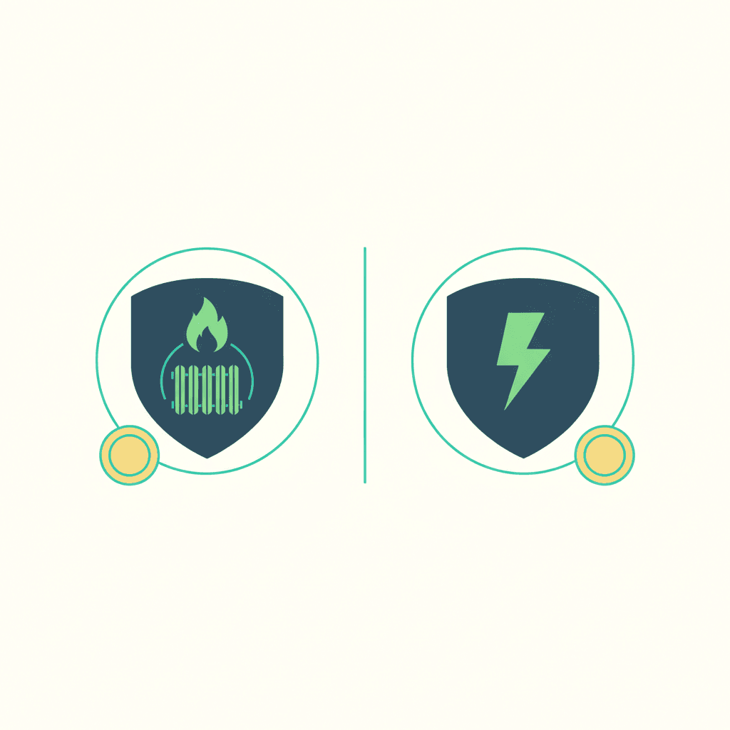 Una moneda con un icono de termómetro y un mapa de zonas climáticas, representando cómo varía la cuantía del bono social térmico