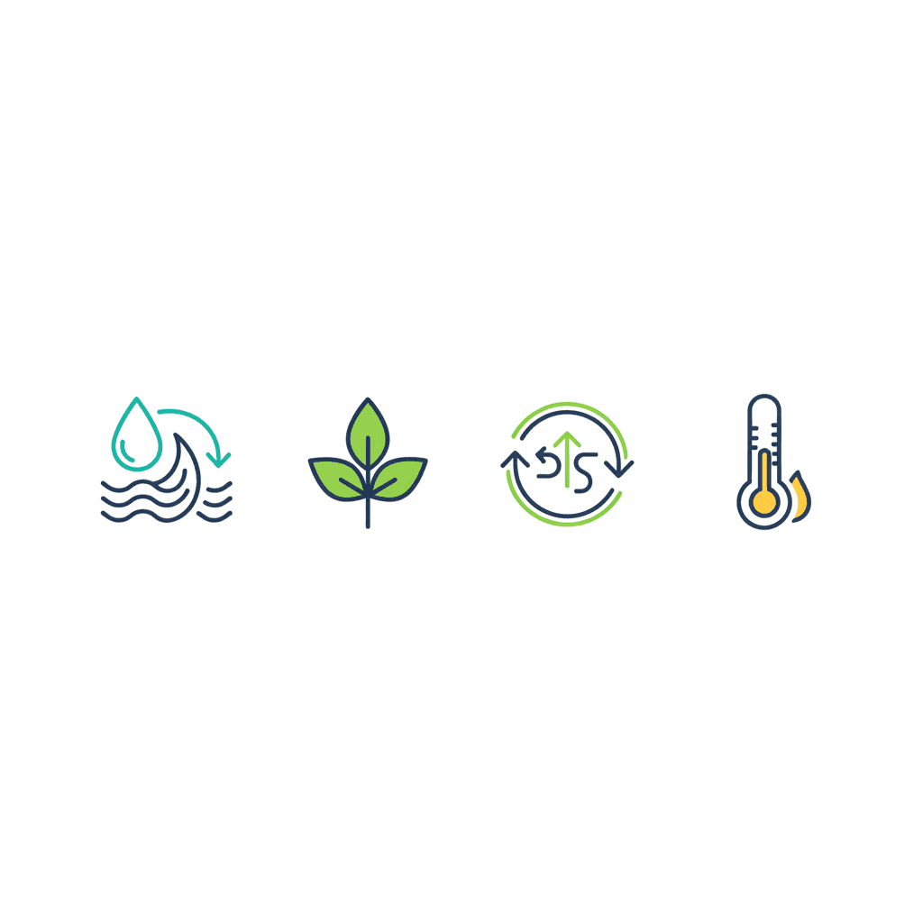 Ilustración vectorial plana de un muro con lana de oveja dentro que absorbe gotas de humedad del aire sin perder grosor