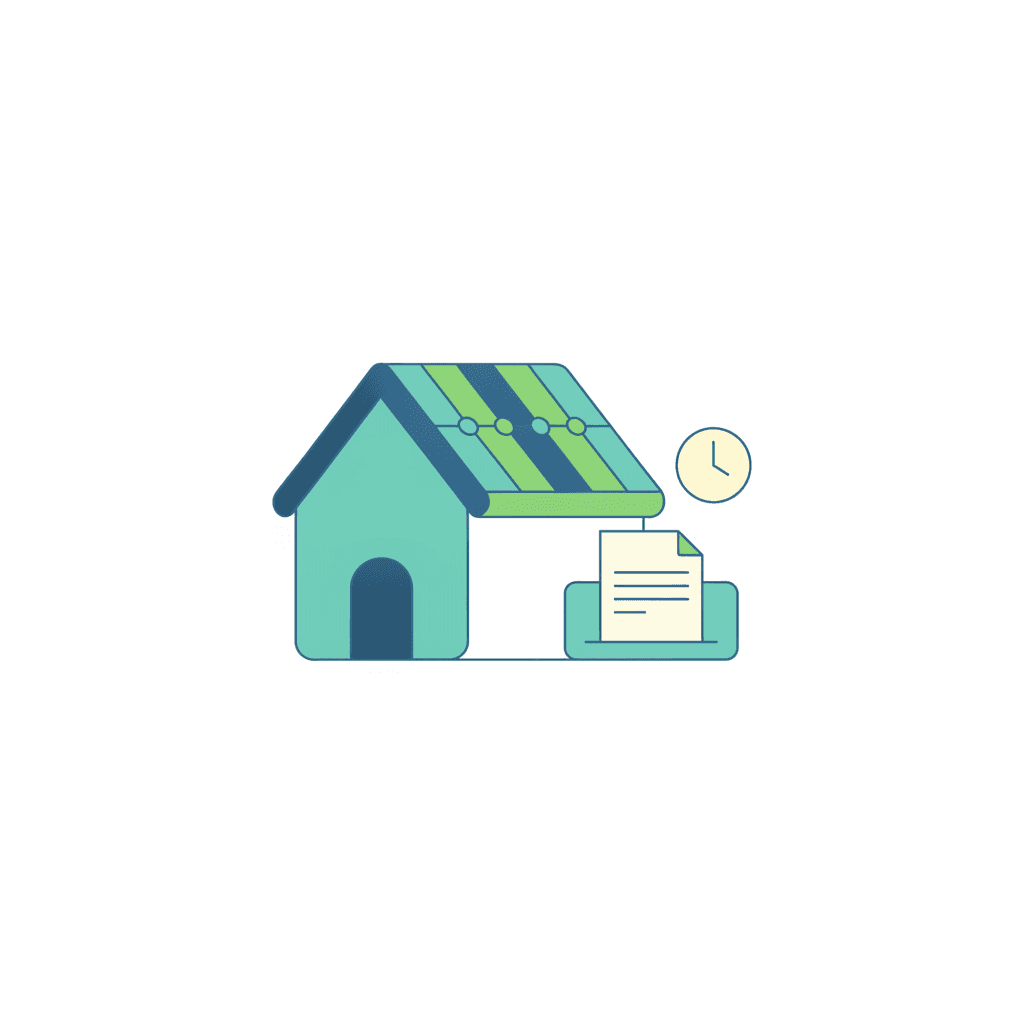Instalación de placas solares en un tejado sin la documentación de legalización en regla