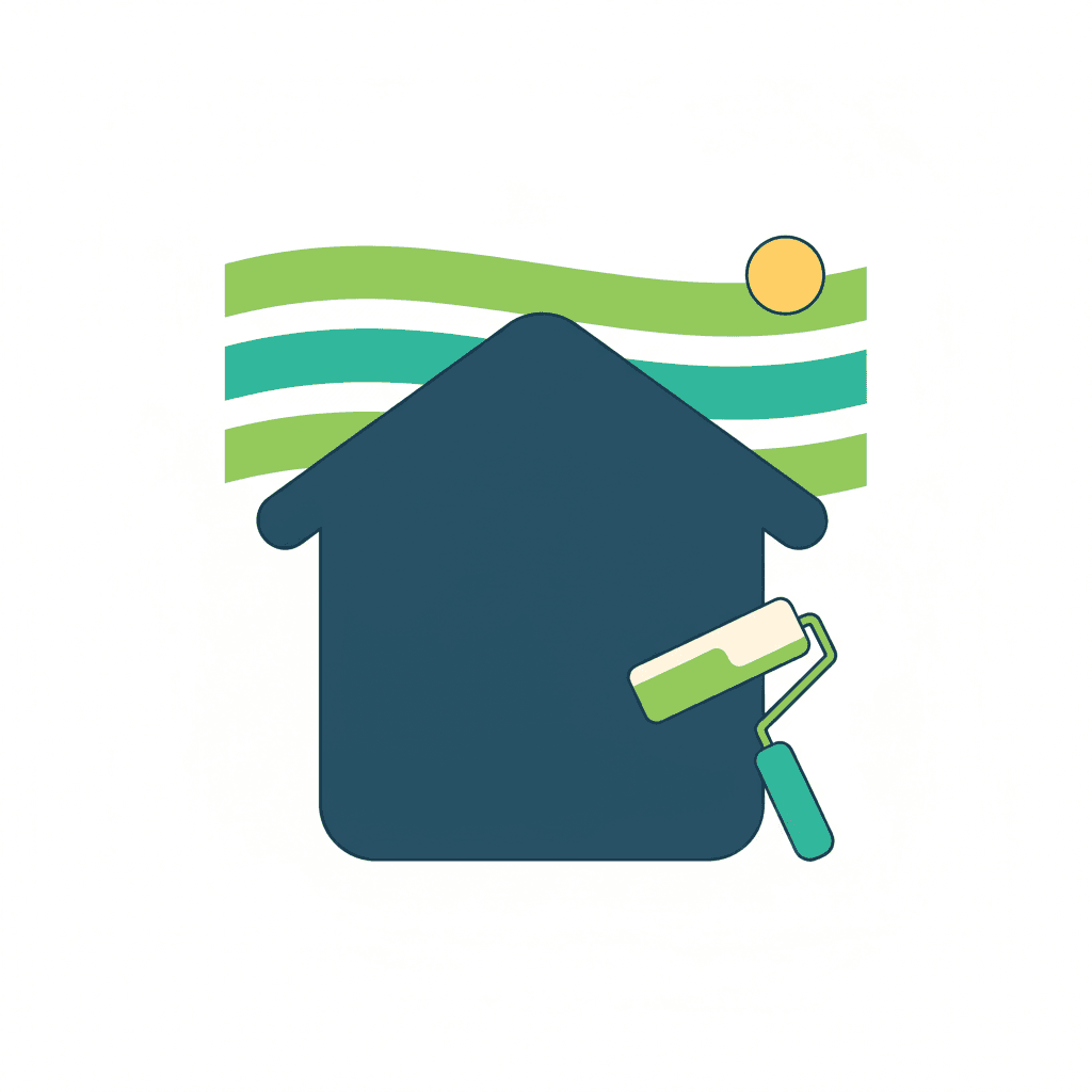 Ilustración de una vivienda con fachada de SATE donde una mitad muestra el sistema recién acabado y la otra mitad el mismo sistema con el acabado envejecido, representando la vida útil del SATE