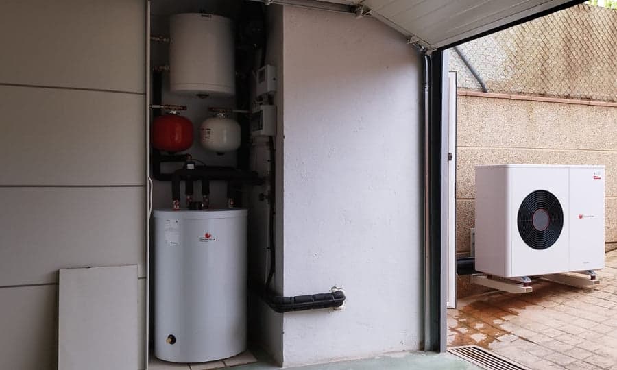Aerotermia para agua caliente sanitaria en una vivienda