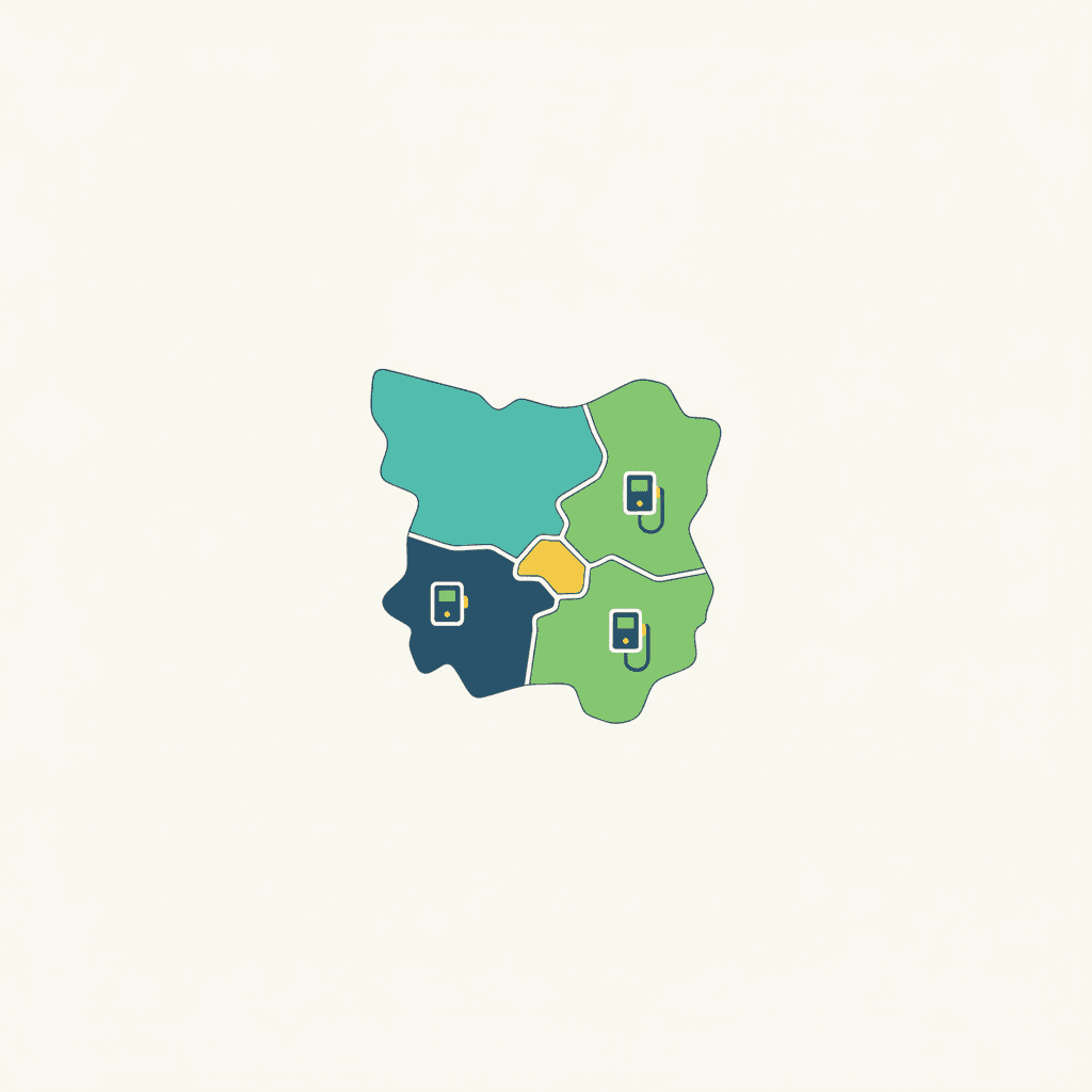 Mapa conceptual de comunidades autónomas con convocatorias distintas y plazos diferentes